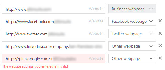 Google+ on Bing Business
